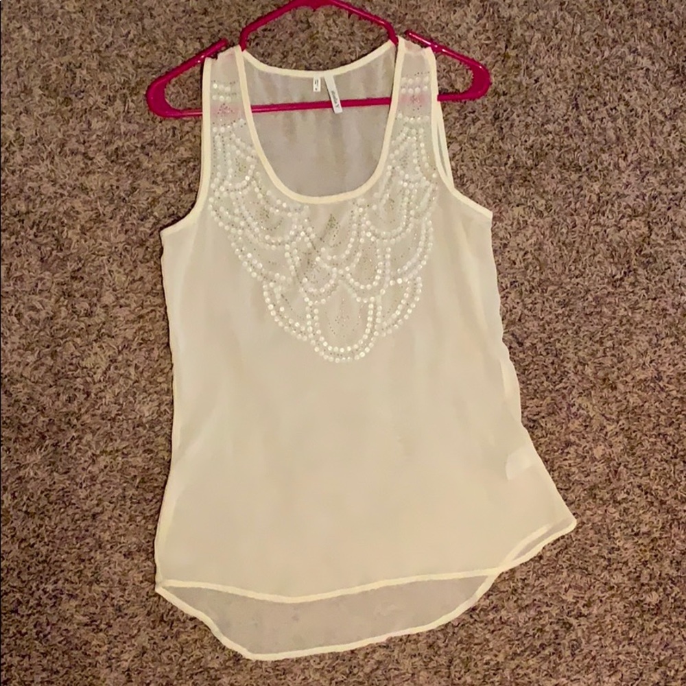 Sheer Sleeveless Top